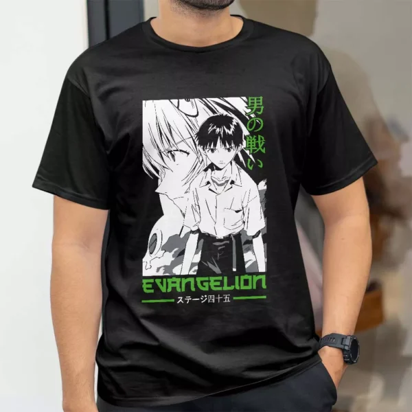 تیشرت طرح انیمه Evangelion شخصیت شینجی Shinji کد 110