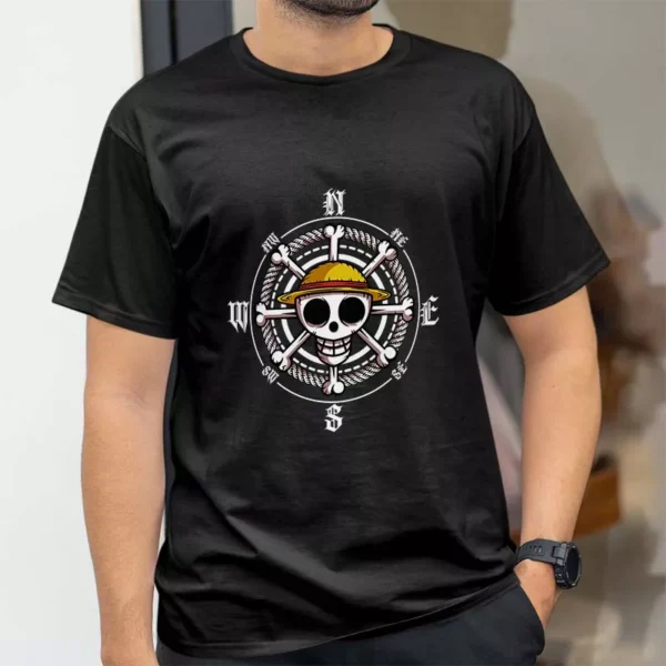 تیشرت طرح انیمه One Piece لوگوی وان پیس One Piece Logo کد 133