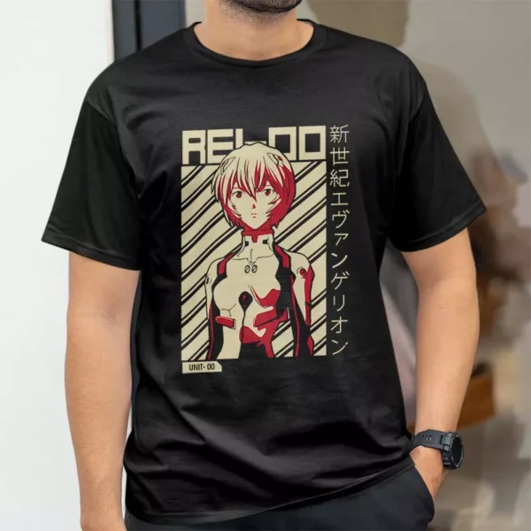 تیشرت طرح انیمه Evangelion شخصیت ری Ayanami Rei کد 154