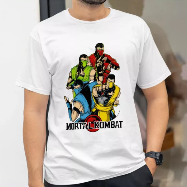 تیشرت طرح اسکورپیون و ساب زیرو از بازی مورتال کامبت Mortal Kombat کد 176
