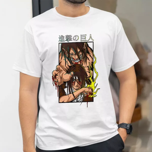 تیشرت طرح ارن یگر از انیمه اتک آن تایتان Attack on Titan کد 181