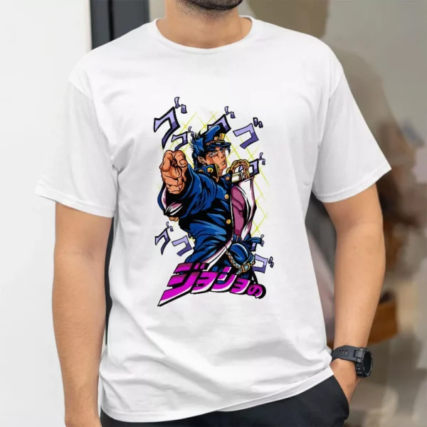 تیشرت طرح جوتارو کوجو از انیمه JoJo’s Bizarre Adventure کد 183