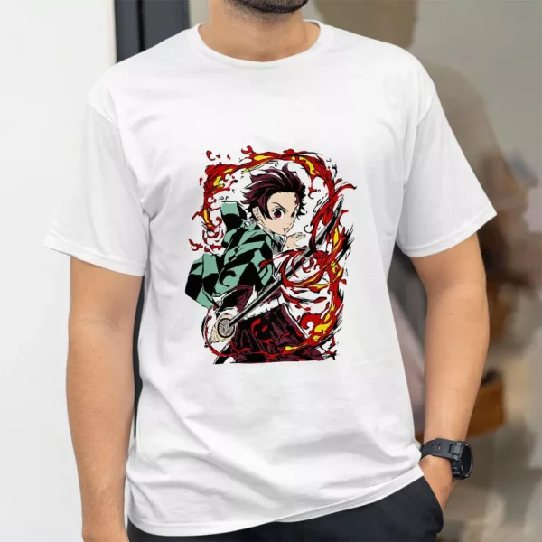 تیشرت طرح تانجیرو از انیمه شیطان کش Demon Slayer کد 186