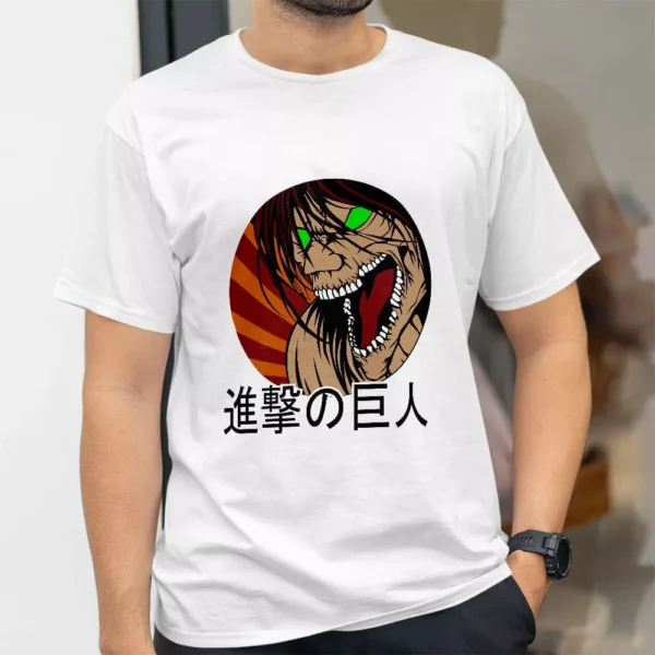 تیشرت طرح تایتان ارن از انیمه اتک آن تایتان Attack on Titan کد 197