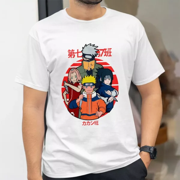 تیشرت طرح تیم هفتم از انیمه ناروتو Naruto کد 207