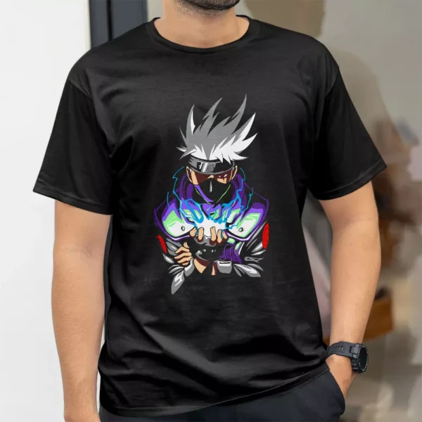 تیشرت طرح کاکاشی رنگی از انیمه ناروتو Naruto کد 217