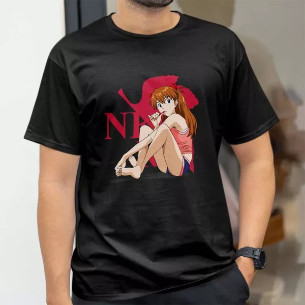 تیشرت طرح آسکا لنگلی از انیمه Evangelion کد 232