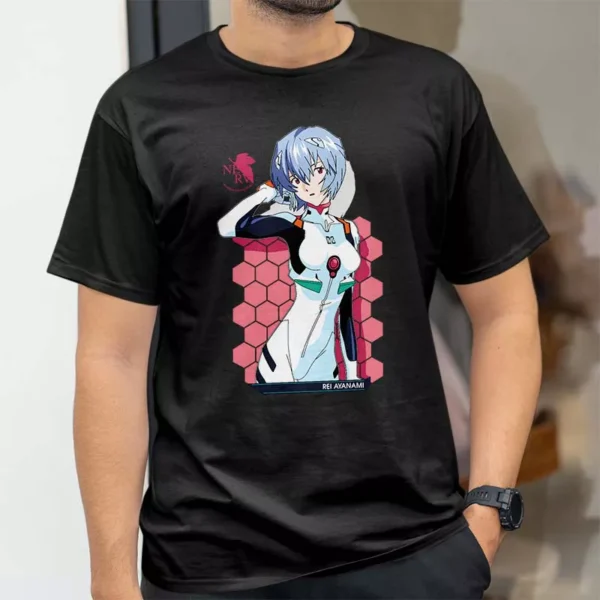 تیشرت طرح ری آیانامی از انیمه Evangelion کد 235