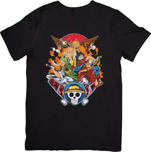 تیشرت طرح لوفی از انیمه One Piece کد 283