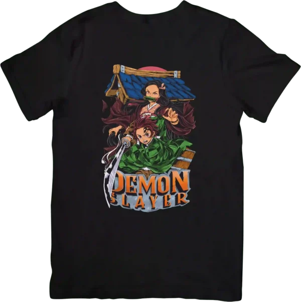 تیشرت طرح شیطان کش جنگی از انیمه Demon Slayer کد 290