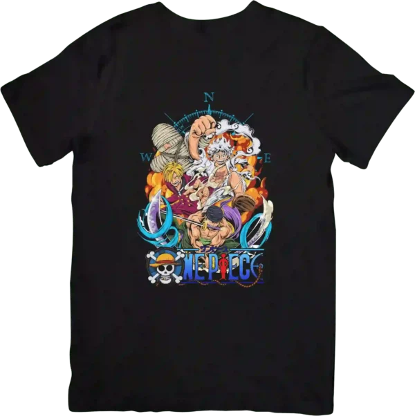 تیشرت طرح وان پیس کلاسیک از انیمه One Piece کد 300