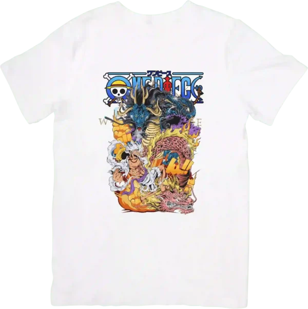 تیشرت طرح وان پیس جنگی از انیمه One Piece کد 302