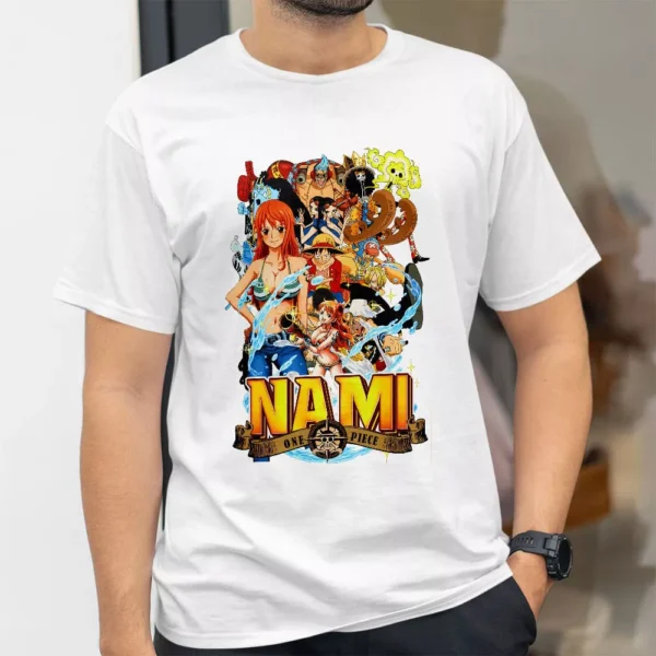 تیشرت طرح نامی و تیم استراو هت از انیمه One Piece وان پیس کد 379