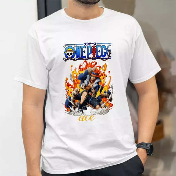 تیشرت طرح اییس برادر لوفی از انیمه One Piece وان پیس کد 380