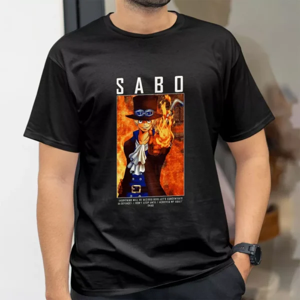 تیشرت طرح سابو شعله‌ور از انیمه One Piece وان پیس کد 390