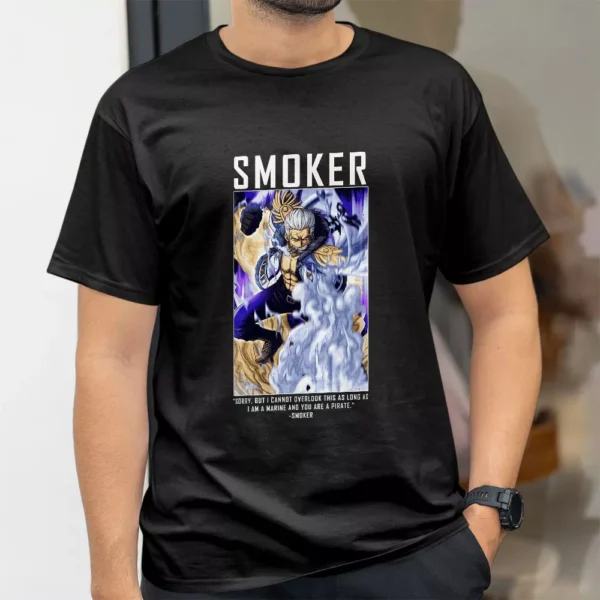 تیشرت طرح اسمورکر دریاسالار سفید از انیمه One Piece وان پیس کد 399