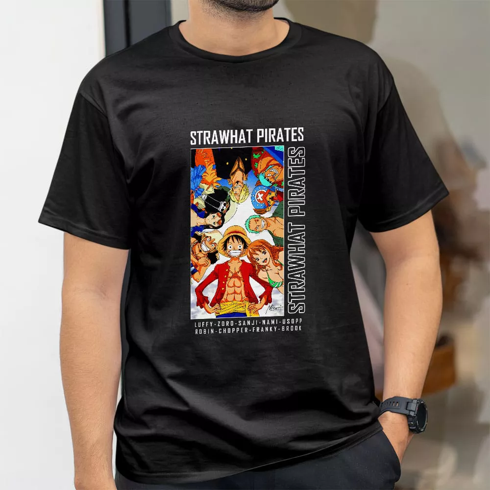 تیشرت طرح گروه استراو هت متحدان از انیمه One Piece وان پیس کد 400