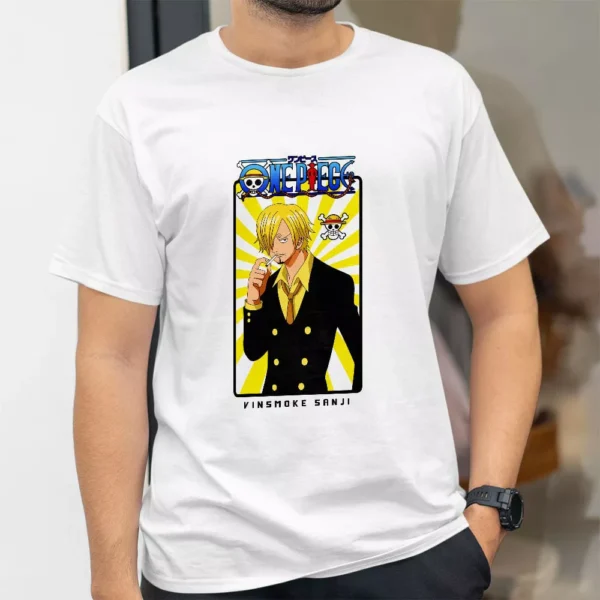 تیشرت طرح سانجی جذاب با لباس رسمی از انیمه One Piece وان پیس کد 405