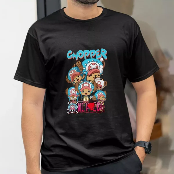 تیشرت طرح چوپر بامزه و تیم پزشکی از انیمه One Piece وان پیس کد 419
