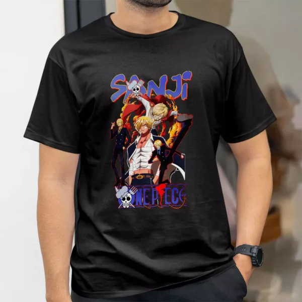 تیشرت طرح سانجی آشپز مبارز از انیمه One Piece وان پیس کد 432