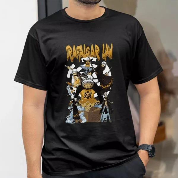 تیشرت طرح ترافالگار دی لاو جراح مرگ از انیمه One Piece وان پیس کد 433