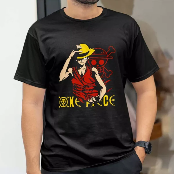 تیشرت طرح انیمه وان پیس One Piece شخصیت لوفی کد 83