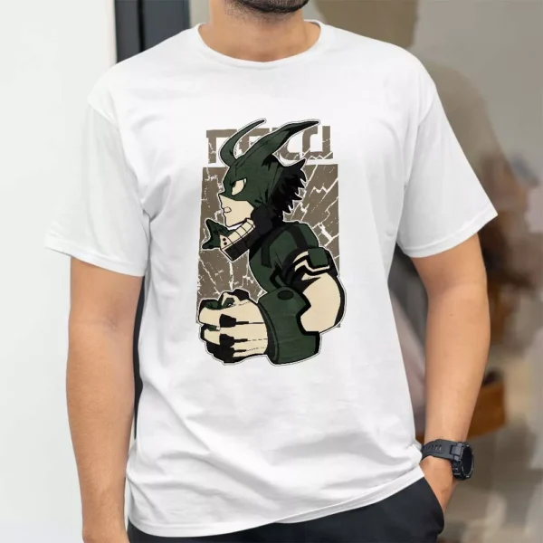 تیشرت طرح انیمه قهرمان آکادمی My Hero Academia شخصیت دکو Deku کد 92